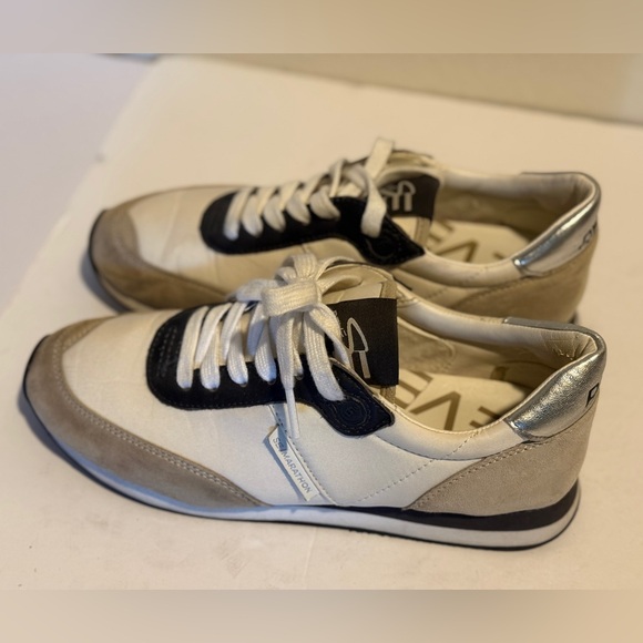 Sam Edelman Reve Tori Shoes Women's 7.5 Leather Lace Up Athletic Sneakers - Picture 2 of 6